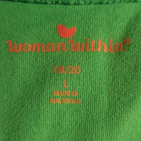 Women Within sz L 100% cotton  v necked t-shirt - Picture 4 of 8